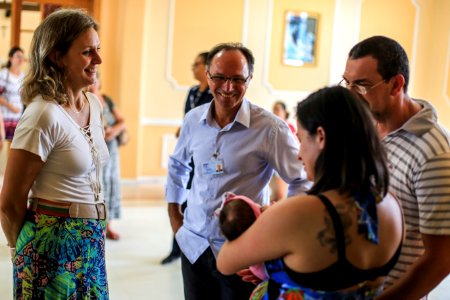 17.01.2018 - Prefeita Paula Mascarenhas na adesão da maternidade da Santa Casa de Misericórdia ao Pacto Pelotas Pela Paz