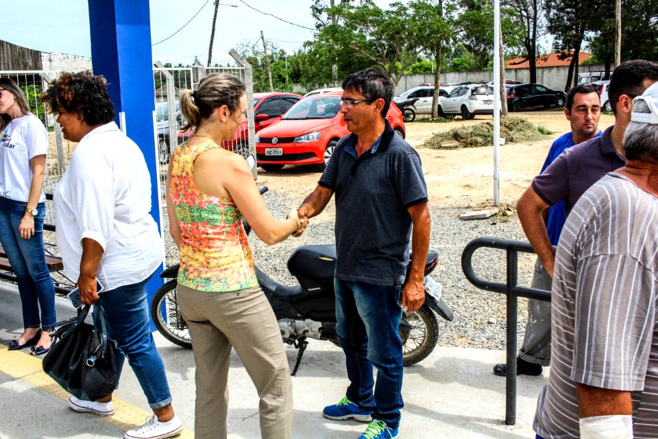 28.12.2017 - Prefeita Paula Mascarenhas em visita à UBS Sanga Funda - Rede Bem Cuidar