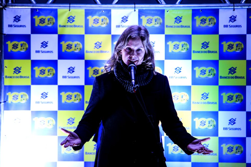 24.07.2018 - Prefeita Paula Mascarenhas participa dos 100 anos do Banco do Brasil em Pelotas - Foto: Gustavo Vara