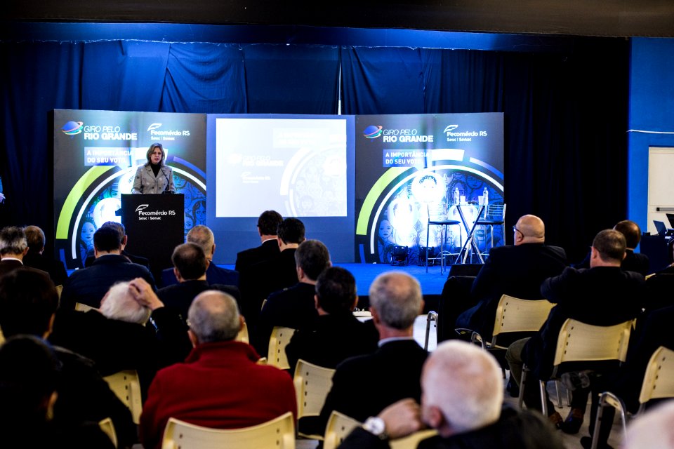 05.06.2018 - Prefeita Paula Mascarenhas e o vice Idemar Barz durante a abertura da 26ª Fenadoce no Centro de Eventos de Pelotas - Foto: Gustavo Vara