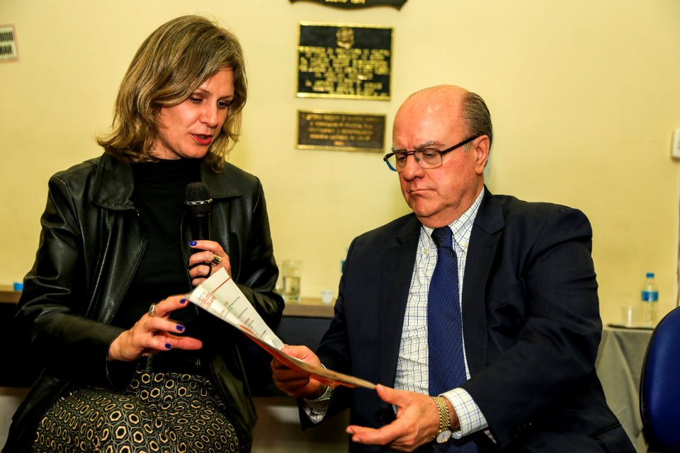 17.11.2017 - Prefeita Paula Mascarenhas na reunião do GGI com secretário de Segurança Pública do Estado, Cezar Schirmer