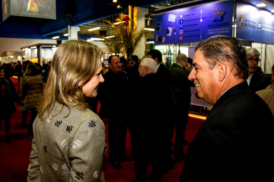 05.06.2018 - Prefeita Paula Mascarenhas e o vice Idemar Barz durante a abertura da 26ª Fenadoce no Centro de Eventos de Pelotas - Foto: Gustavo Vara