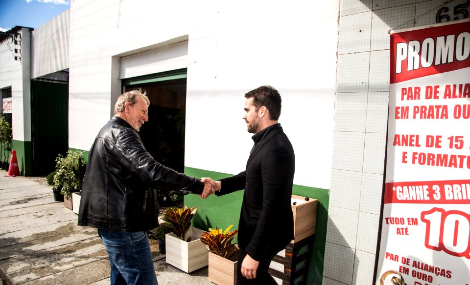 03.08.2019 - Governador Eduardo Leite visita as obras na Rua Marechal Deodoro - Foto: Gustavo Vara