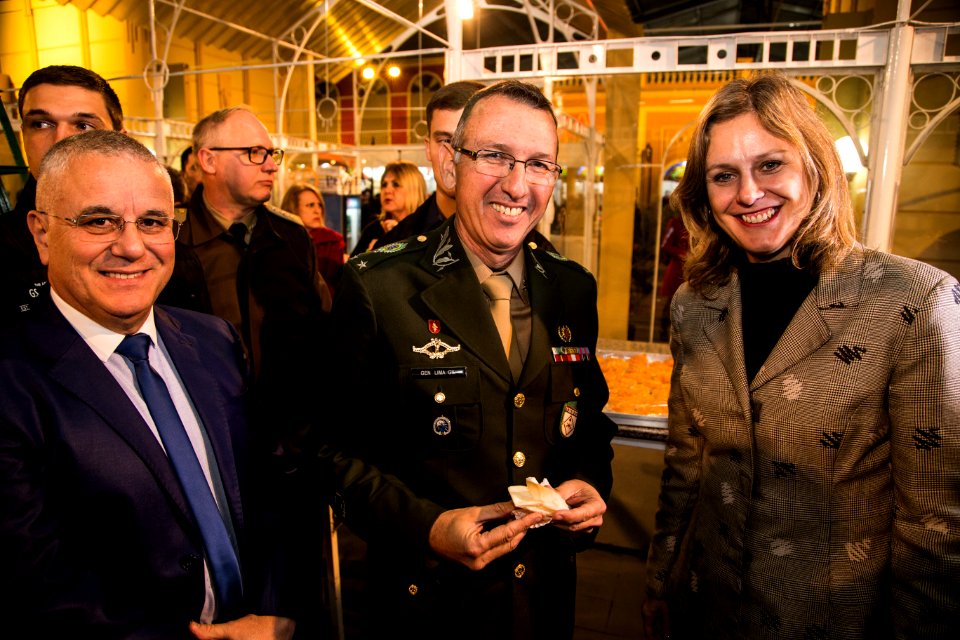 05.06.2018 - Prefeita Paula Mascarenhas e o vice Idemar Barz durante a abertura da 26ª Fenadoce no Centro de Eventos de Pelotas - Foto: Gustavo Vara