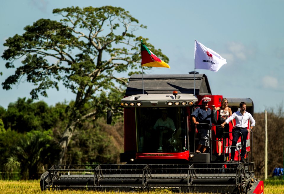 22.02.2019 - Prefeita Paula Mascarenhas e o Governador do Rio Grande do Sul, Eduardo Leite realizam a abertura oficial da 29ª Colheita do Arroz - Foto: Gustavo Vara