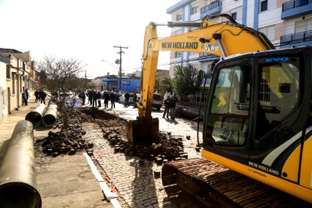 20.08.2018 - Prefeito em exercício Idemar Barz durante visita obra de instalação adutora ETA São Gonçalo - Foto: Gustavo Vara