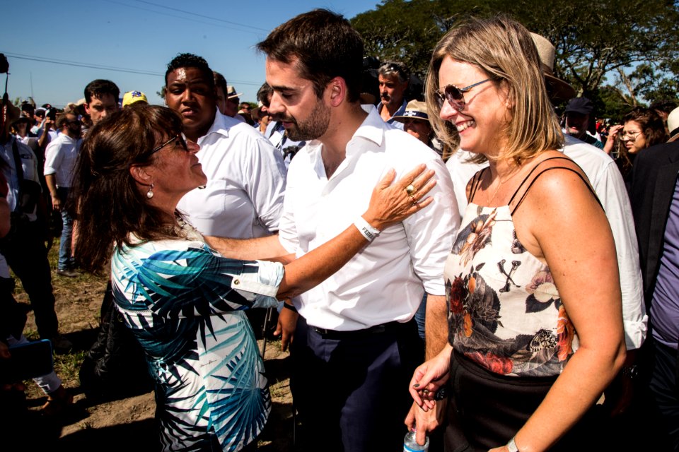 22.02.2019 - Prefeita Paula Mascarenhas e o Governador do Rio Grande do Sul, Eduardo Leite realizam a abertura oficial da 29ª Colheita do Arroz - Foto: Gustavo Vara