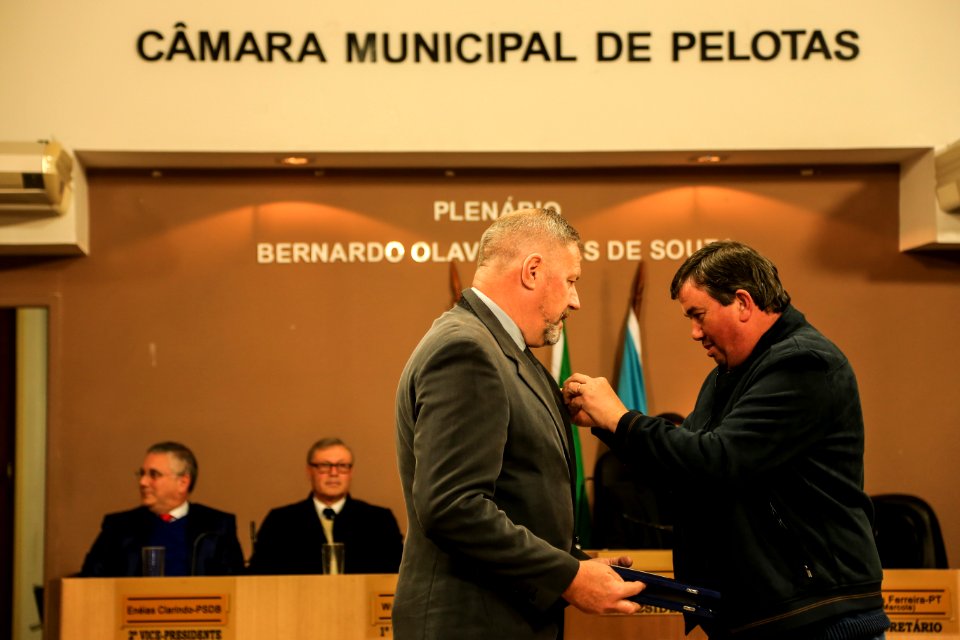 09.07.2018 - Prefeito em exercício Idemar Barz prestigia a Sessão Solene alusiva aos 206 anos da Cidade de Pelotas - Foto: Gustavo Vara