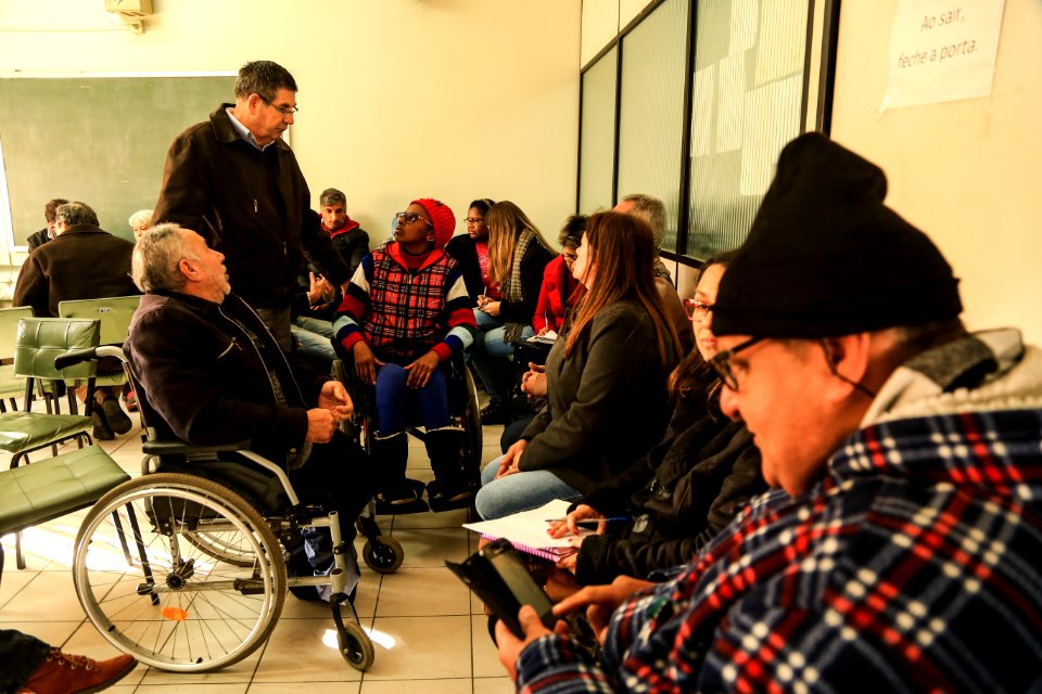 10.07.2018 - Consulta sobre o Plano de Mobilidade Urbana de Pelotas com idosos e cadeirantes - Foto: Gustavo Vara