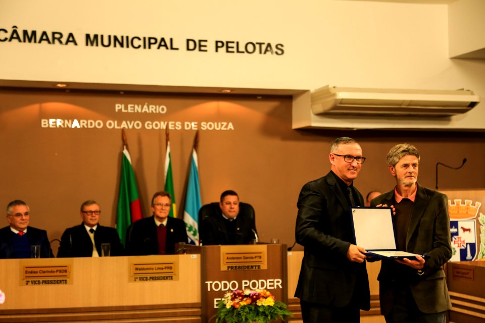 09.07.2018 - Prefeito em exercício Idemar Barz prestigia a Sessão Solene alusiva aos 206 anos da Cidade de Pelotas - Foto: Gustavo Vara