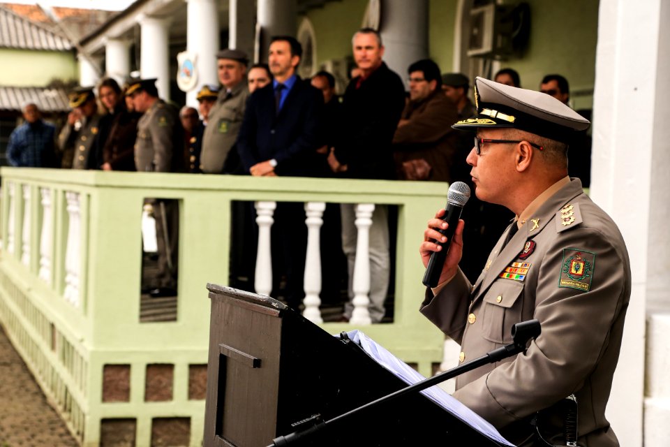 21.08.2018 - Prefeita Paula Mascarenhas na cerimônia solenidade de passagem de Comando do CRPO Sul ao Tenente Coronel Márcio Roberto Galdino  - Foto: Gustavo Vara