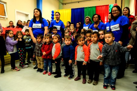 24.05.2018 - Prefeita Paula Mascarenhas e o vice Idemar Barz  durante inauguração da EMEI Zola Amaro - Foto: Gustavo Vara