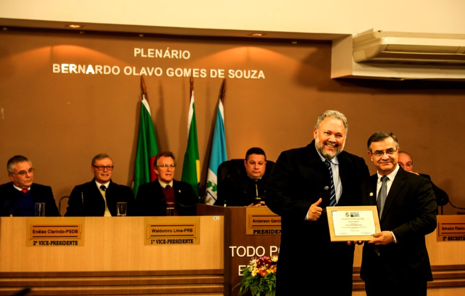09.07.2018 - Prefeito em exercício Idemar Barz prestigia a Sessão Solene alusiva aos 206 anos da Cidade de Pelotas - Foto: Gustavo Vara