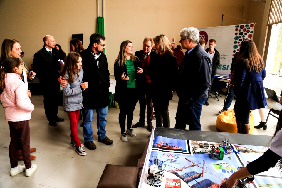 04.07.2018 - Prefeita Paula Mascarenhas e o vice Idemar Barz em visita ao evento Robopel no Parque Tecnológico - Foto: Gustavo Vara