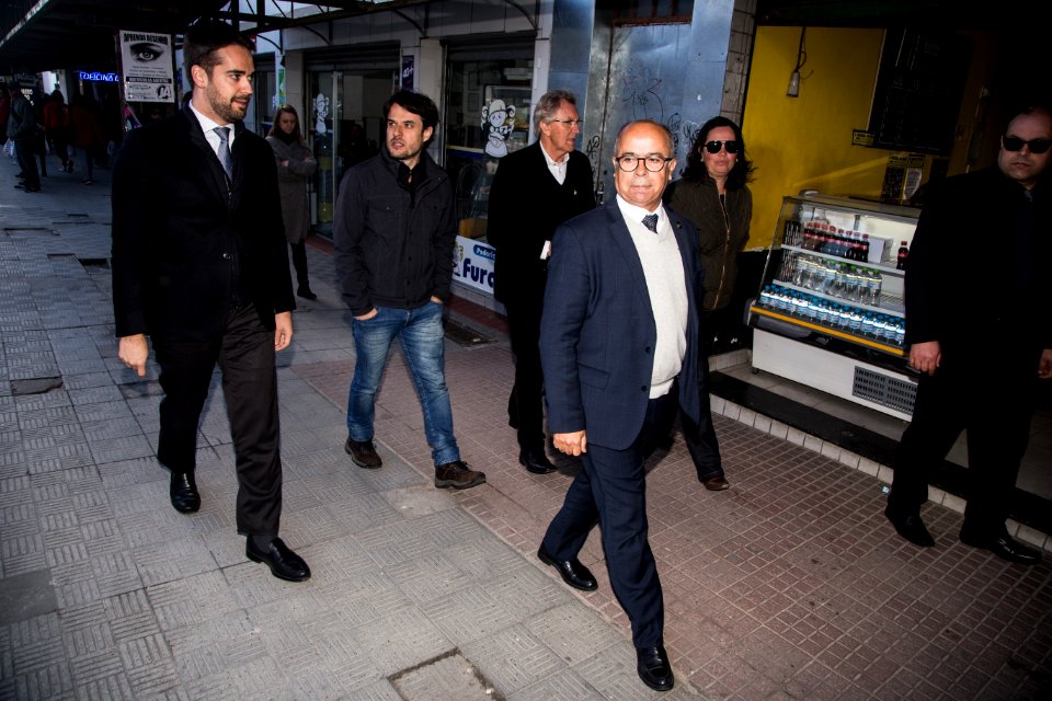 03.08.2019 - Governador Eduardo Leite visita as obras na Rua Marechal Deodoro - Foto: Gustavo Vara