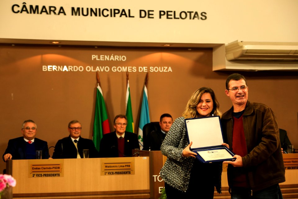 09.07.2018 - Prefeito em exercício Idemar Barz prestigia a Sessão Solene alusiva aos 206 anos da Cidade de Pelotas - Foto: Gustavo Vara
