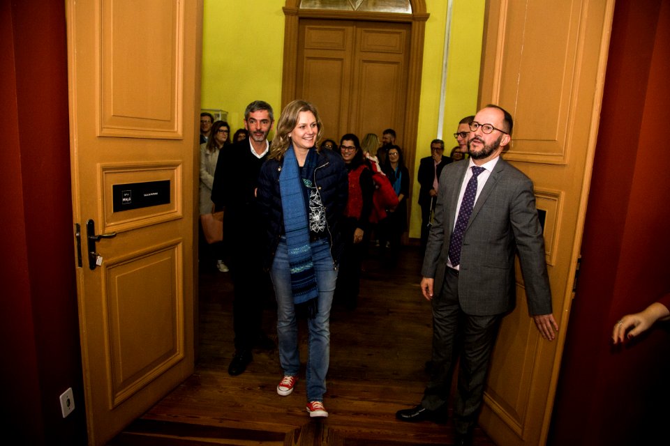 29.06.2018 - Prefeita Paula Mascarenhas e o vice Idemar Barz na solenidade de inauguração da nova sede do Museu de Arte Leopoldo Gotuzzo - Foto: Gustavo Vara