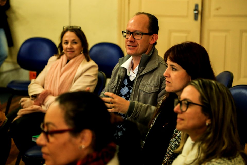 03.07.2018 - Prefeita Paula Mascarenhas durante reunião do Cip com assinatura das Cipaves com diretores da rede municipais e assinaturas de adesões ao Pacto Pelotas Pela Paz  Foto: Gustavo Vara