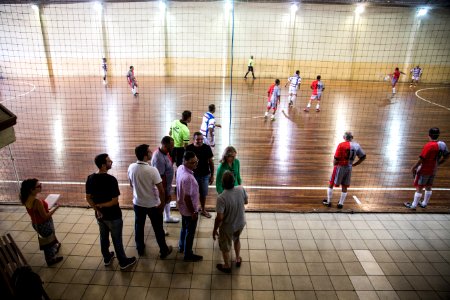 10.03.2018 - Prefeita Paula Mascarenhas prestigia o campeonato de futebol - funcionários prefeitura