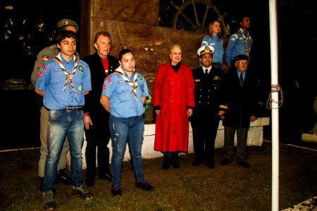 11.06.2018 - Vice Prefeito Idemar Barz durante homenagem do 153º Aniversário da Batalha Naval do Riachuelo - Foto: Gustavo Vara