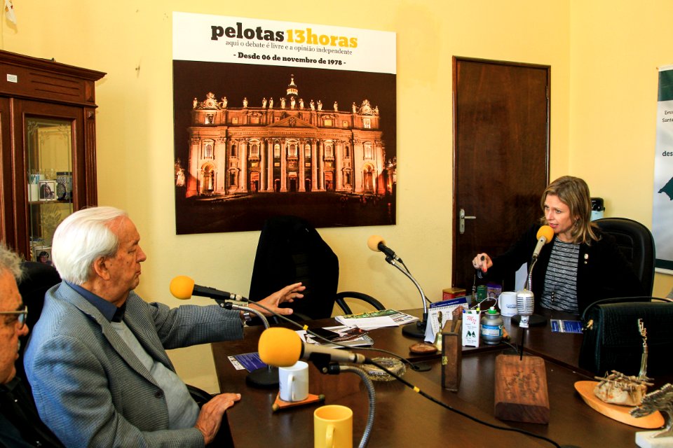 16.05.2018 - Prefeita Paula Mascarenhas no 13Horas, o reconhecimento da cultura doceira e do conjunto arquitetônico de Pelotas pelo @iphan dominou as conversas do programa - Foto: Gustavo Vara