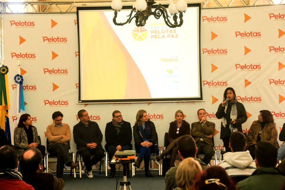 03.07.2018 - Prefeita Paula Mascarenhas durante lançamento das Metodologias Conte Comigo e ACT – Criando Crianças Seguras e do Estudo PIÁ – UFPEL - Foto: Gustavo Vara