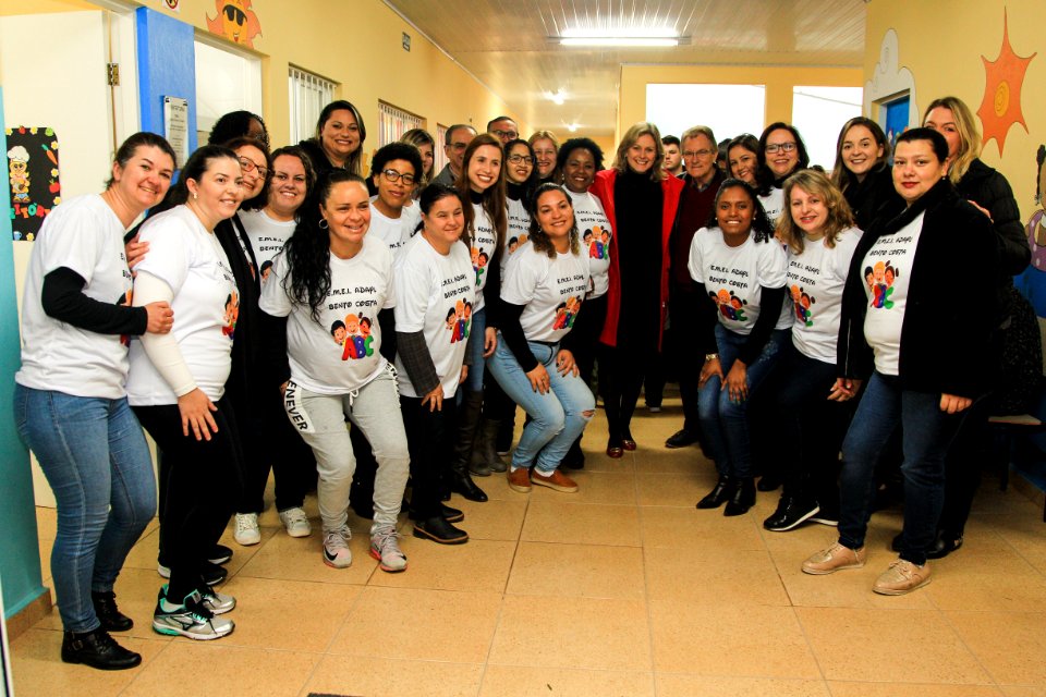 08.08.2018 - Prefeita Paula Mascarenhas e o vice Idemar Barz na inauguração da Escola Municipal Adayl Bento Costa - Foto: Gustavo Vara