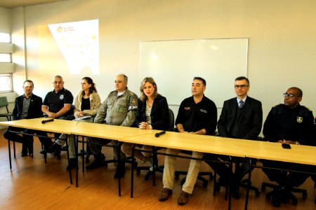 17.05.2018 - Prefeita Paula Mascarenhas em coletiva de imprensa para apresentação dos dados da segurança pública no primeiro quadrimestre de 2018 - Foto: Gustavo Vara