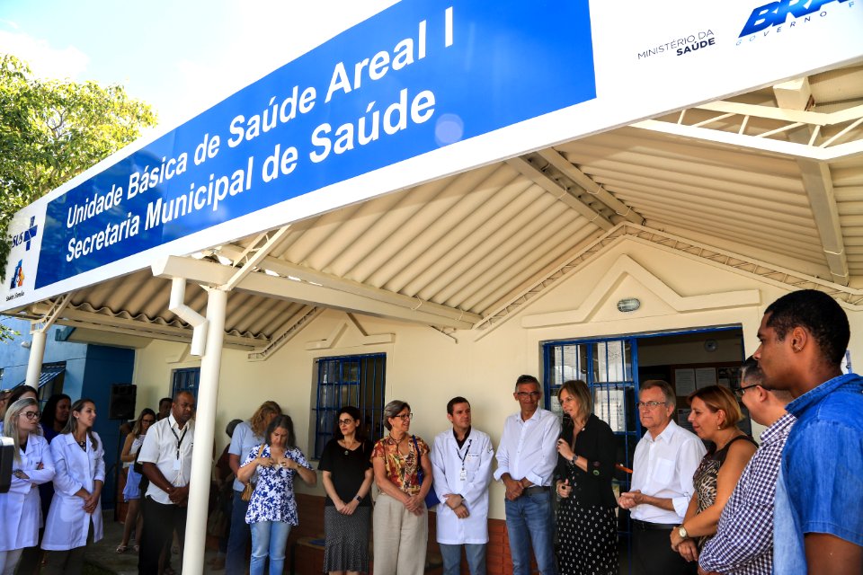 02.03.2018 - Prefeita Paula Mascarenhas e o vice Idemar Barz na entrega da UBS Areal I - reformada com mão de obra prisional - Foto: Gustavo Vara