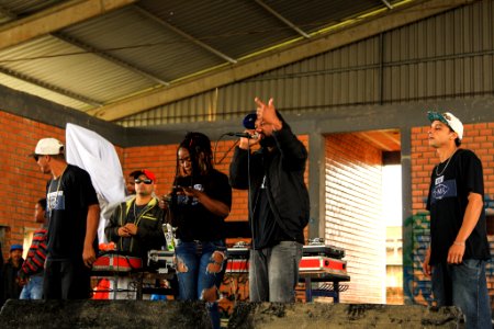 28.10.2017 - Prefeita Paula Mascarenhas durante encerramento da Semana do Hip Hop no Navegantes