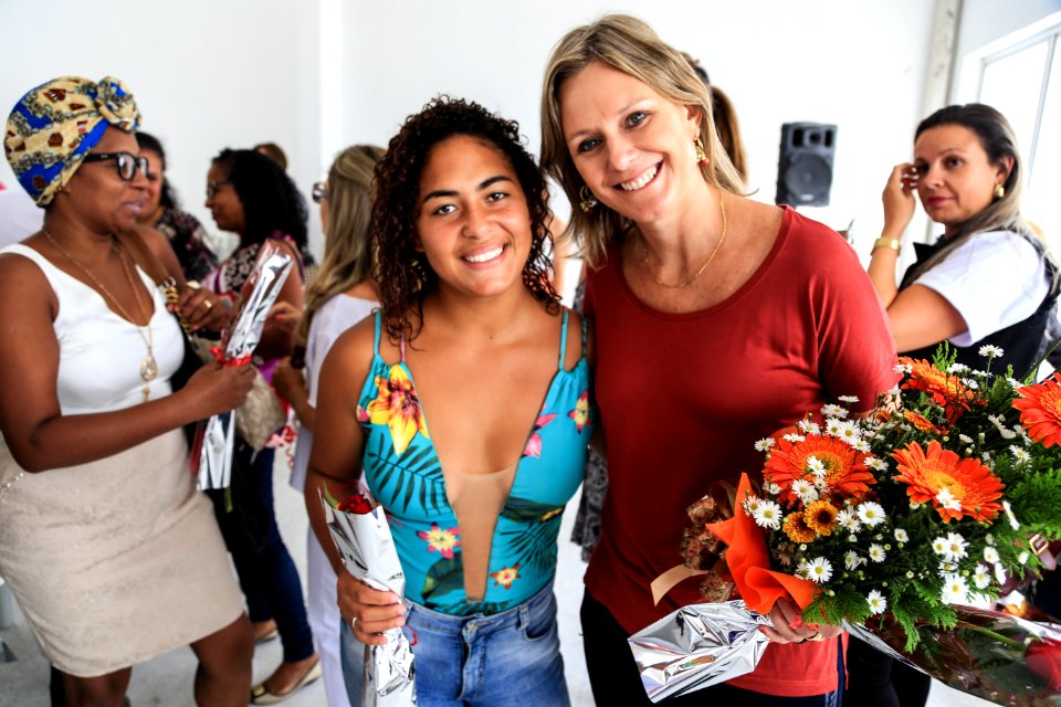 06.03.2018 -Prefeita Paula Mascarenhas  durante abertura da semana da Mulher no CEU Dunas - Foto: Gustavo Vara