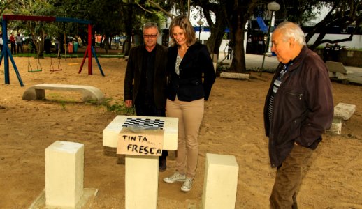17.05.2018 - Prefeita Paula Mascarenhas  durante entrega da praça São Jerônimo,   atrás do Shopping Mar de Dentro e entrega de obras Ilha Bela e São Conrado - Laranjal- Foto: Gustavo Vara
