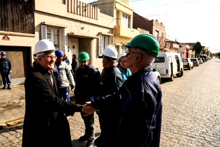 20.08.2018 - Prefeito em exercício Idemar Barz durante visita obra de instalação adutora ETA São Gonçalo - Foto: Gustavo Vara