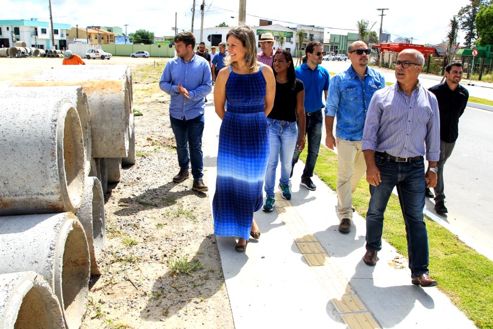 30.01.2018 - Prefeita Paula Mascarenhas durante entrega da Avenida Viscondessa da Graça e da rua Saturnino de Brito - Foto: Gustavo Vara