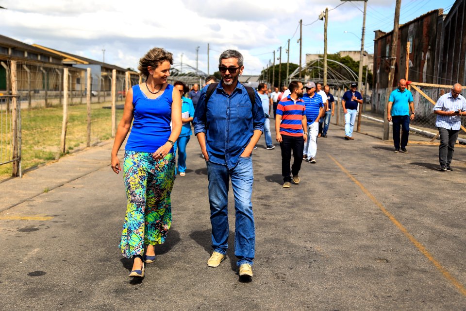 05.02.2018 - Prefeita Paula Mascarenhas vistoria a Passarela do Samba no Porto de Pelotas - Foto: Gustavo Vara