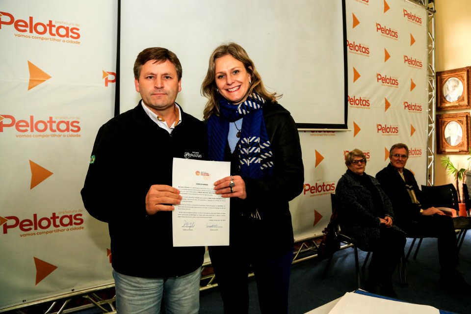 03.07.2018 - Prefeita Paula Mascarenhas durante reunião do Cip com assinatura das Cipaves com diretores da rede municipais e assinaturas de adesões ao Pacto Pelotas Pela Paz  Foto: Gustavo Vara