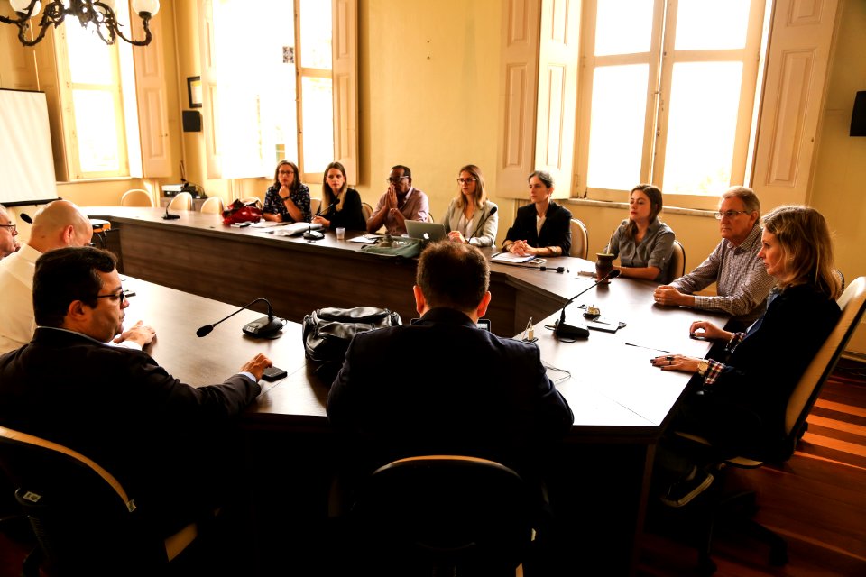 03.05.2018 - Prefeita Paula Mascarenhas e o vice Idemar Barz durante reunião PL Magistério - Foto: Gustavo Vara