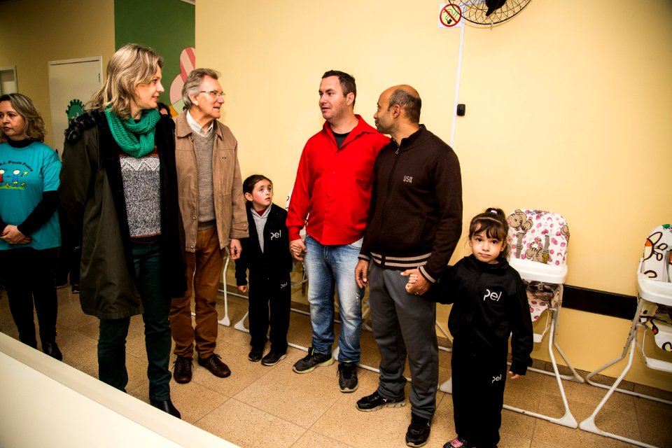 28.06.2018 - Prefeita Paula Mascarenhas e o vice Idemar Barz no ato de entrega da EMEI Paulo Freire - Foto: Gustavo Vara