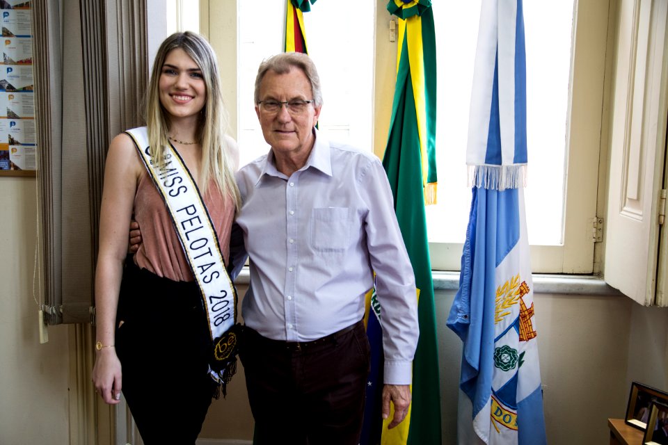 22.01.2018 - Visita da Miss Pelotas 2018 Fernanda Rott - Foto: Gustavo Vara