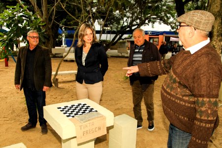 17.05.2018 - Prefeita Paula Mascarenhas  durante entrega da praça São Jerônimo,   atrás do Shopping Mar de Dentro e entrega de obras Ilha Bela e São Conrado - Laranjal- Foto: Gustavo Vara