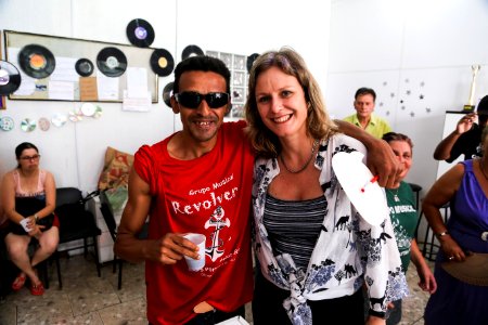 29.12.2017 - Prefeita Paula Mascarenhas durante visita à exposição comemorativa aos 25 anos do Caps Castelo