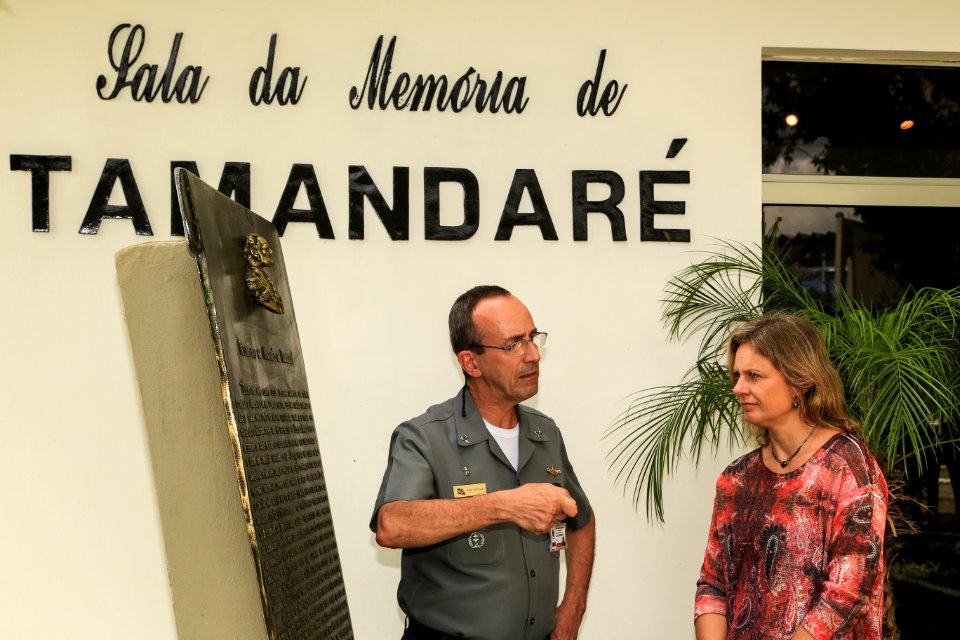 26.09.2018 - Prefeita Paula Mascarenhas durante reunião almoço com o  vice-Almirante José Renato de Oliveira, Comandante do 5º Distrito Naval em Rio Grande - Foto: Gustavo Vara