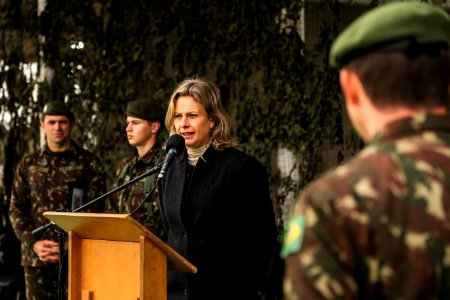 21.08.2018 - Prefeita Paula Mascarenhas na cerimônia de chegada do fogo simbólico - Semana da Pátria - Foto: Gustavo Vara