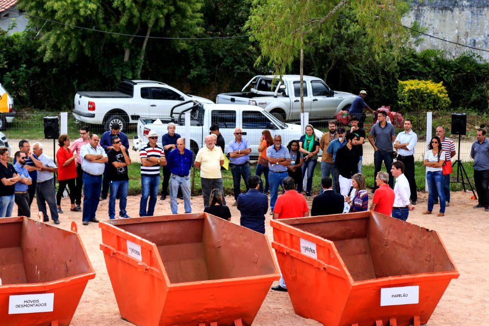 07.03.2018 - Prefeita Paula Mascarenhas e o vice Idemar Barz realizam a entrega do Ecoponto Laranjal - Foto: Gustavo Vara