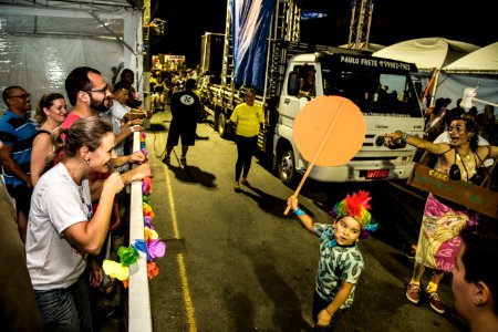 10.02.2018 - Prefeita Paula Mascarenhas e o vice Idemar Barz durante o primeiro dia do Carnaval 2018 - Foto: Gustavo Vara