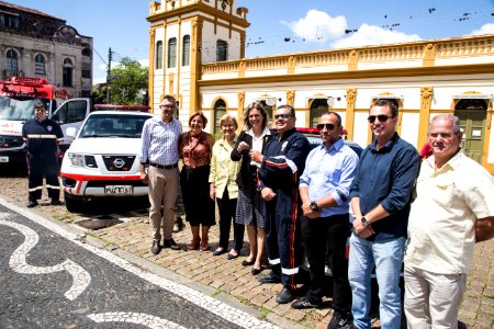 12.02.2018 - Prefeita Paula Mascarenhas durante entrega de ambulâncias do SAMU com a Senadora Ana Amélia Lemos - Foto: Gustavo Vara