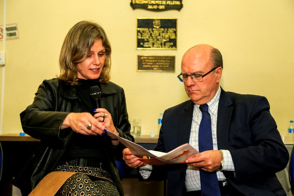 17.11.2017 - Prefeita Paula Mascarenhas na reunião do GGI com secretário de Segurança Pública do Estado, Cezar Schirmer