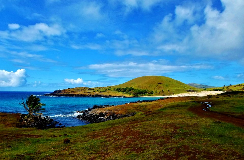 Playa Anakena - Isla de Pascua