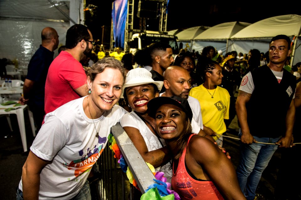 10.02.2018 - Prefeita Paula Mascarenhas e o vice Idemar Barz durante o primeiro dia do Carnaval 2018 - Foto: Gustavo Vara