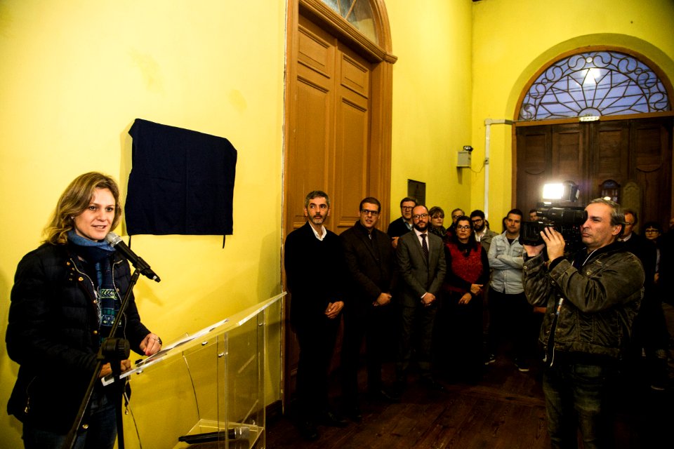 29.06.2018 - Prefeita Paula Mascarenhas e o vice Idemar Barz na solenidade de inauguração da nova sede do Museu de Arte Leopoldo Gotuzzo - Foto: Gustavo Vara